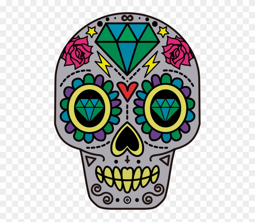 Sugar Skull Clipart Png - Sugar Skull Clipart Png #1346237