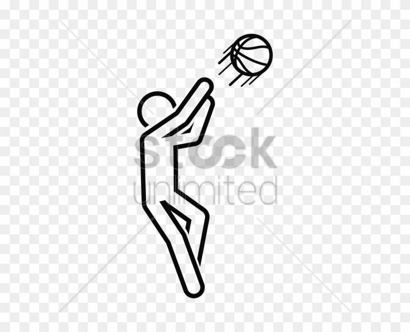 Basketball Player Drawing Png Clipart Nba Clip Art - Cartoon Basketball Player Drawing #1346523