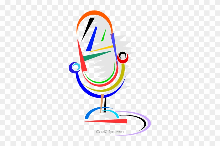 Microphones Royalty Free Vector Clip Art Illustration - Microfonos De Radio Png #1347285