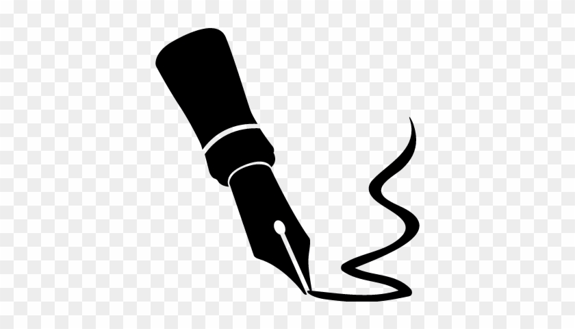Fountain Pen Close Up Vector - Fountain Pen Icon Png #1347326