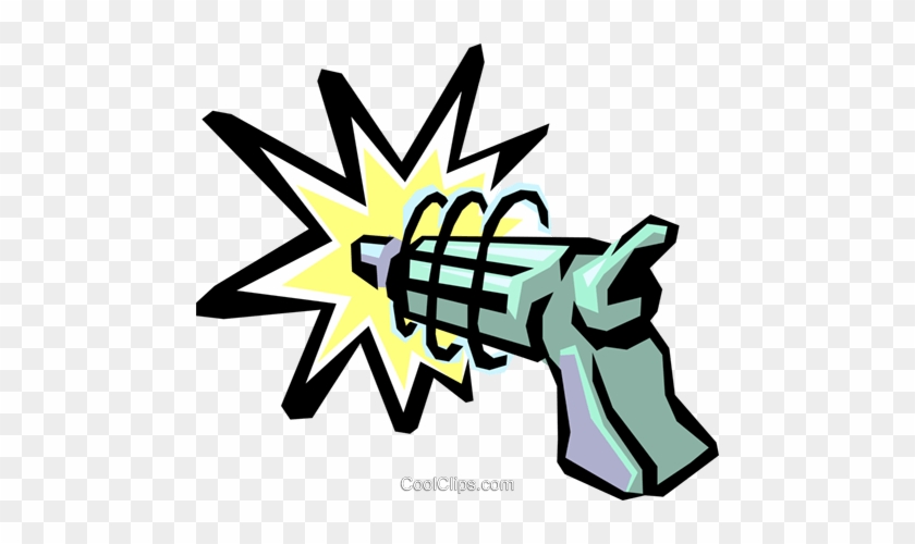 Toy Laser Gun Royalty Free Vector Clip Art Illustration - Illustration #1347657