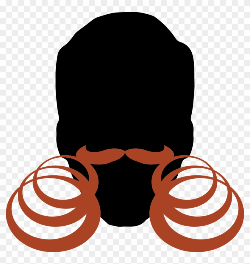 Graphic Black And White Stock Beard Clipart Real - Austin #1347686