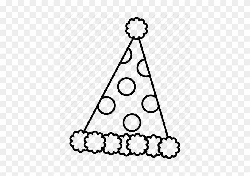 Picture Library Birthday Hat Clipart Black And White - Draw A Birthday Cap #1347690