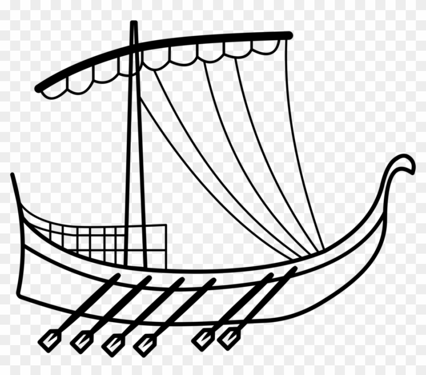 Caravel Viking Ships Line Vikings - Ship #1347769