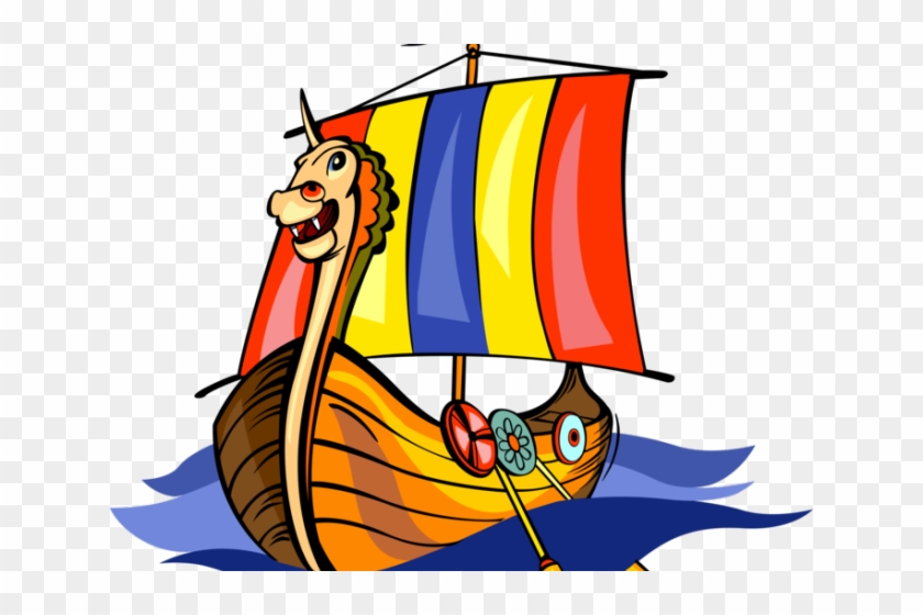 Viking Ship Clipart Dragon - Viking Ship #1347788