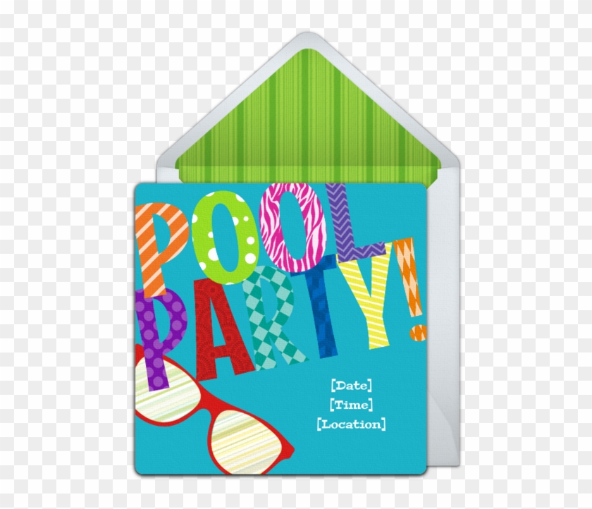 Free Summer Party Invitation With A Pool Party Design - Party #1348045