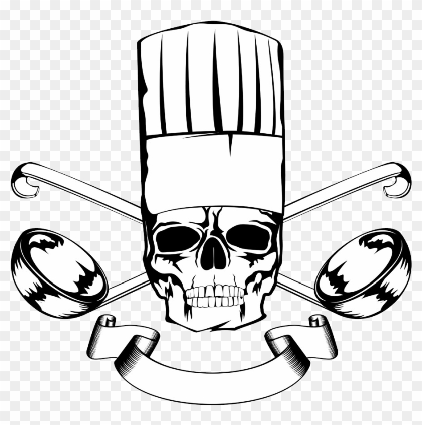 Image Transparent Stock Cook Drawing Skull - Style And Apply Skull With Cowboy Hat Wall Decal, Black #1348294
