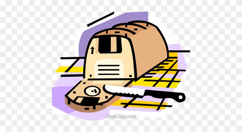 Loaf Of Bread With Sliced Disks Royalty Free Vector - Scarcity #1348295