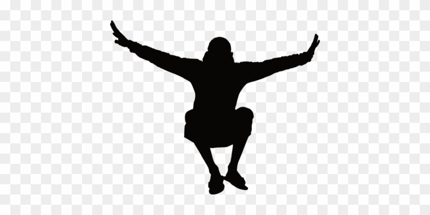 Silhouette Computer Icons Jumping Dance Art - Jumping Silhouette Png #1348340