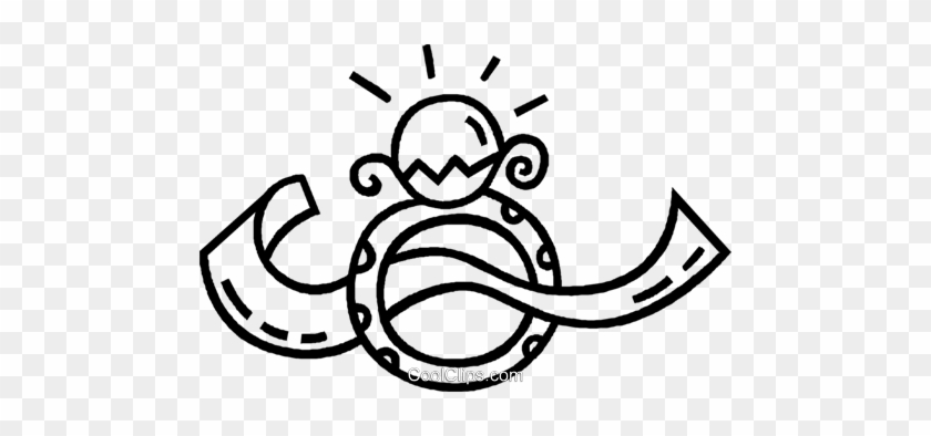 Wedding Rings Royalty Free Vector Clip Art Illustration - Vector Graphics #1348612