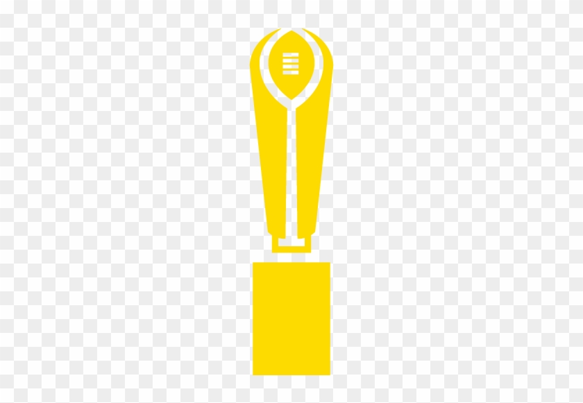 Trophy Clipart Football Championship - Ncaa Football Championship Trophy Vector #1348804