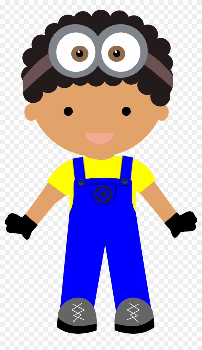 Minions Clipart Png - Menino Negro Png #1348868