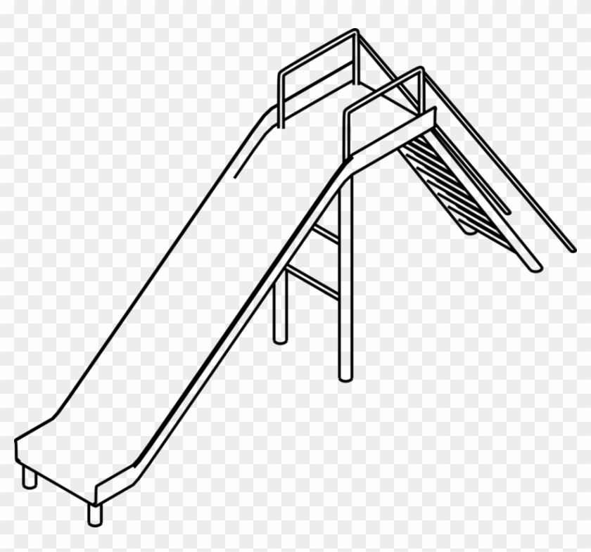 Playground Slide Slideshare Download Computer Icons - Black And White Slides Clip Art #1348890