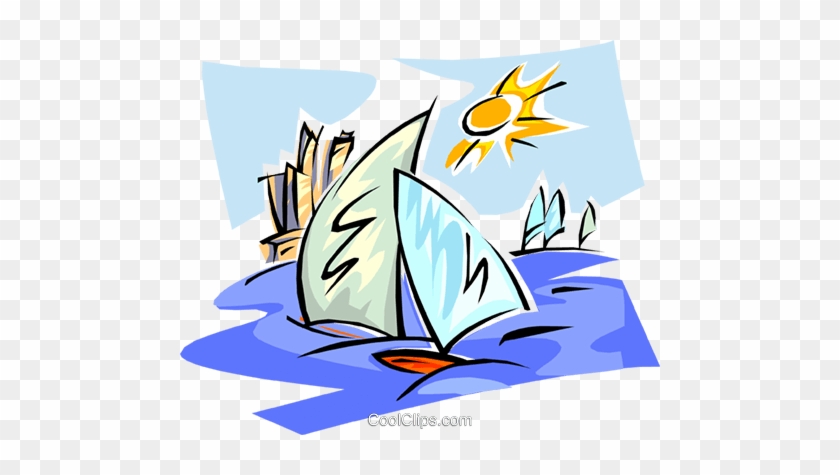 Sail Boats Royalty Free Vector Clip Art Illustration - Sail Boats Royalty Free Vector Clip Art Illustration #1349061