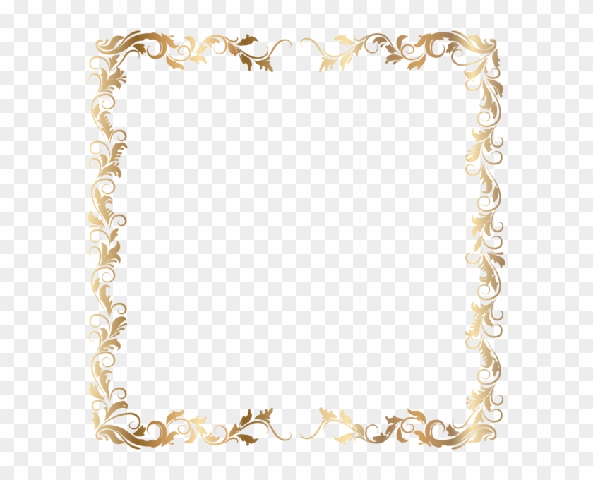 Gold Border Clipart Borders And Frames Clip Art - Transparent Background Gold Border #1349155