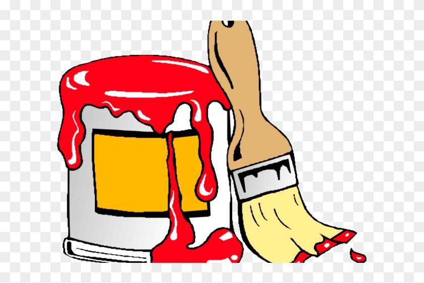 Paint Brush Clipart Lead Poisoning - Paint Can Clip Art #1349165