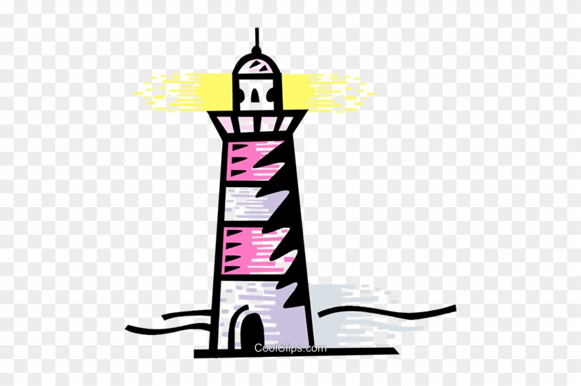 Lighthouses Royalty Free Vector Clip Art Illustration - Cartoon #1350081