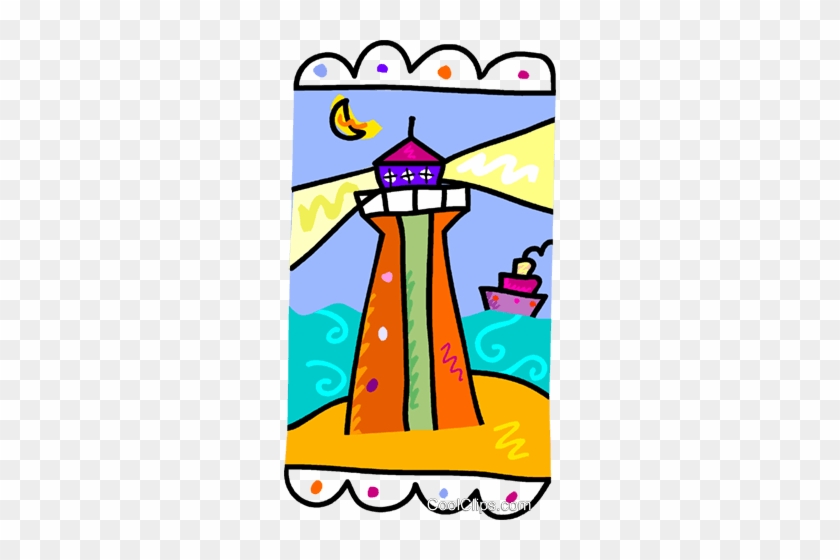 Lighthouse Royalty Free Vector Clip Art Illustration - Lighthouse Royalty Free Vector Clip Art Illustration #1350085