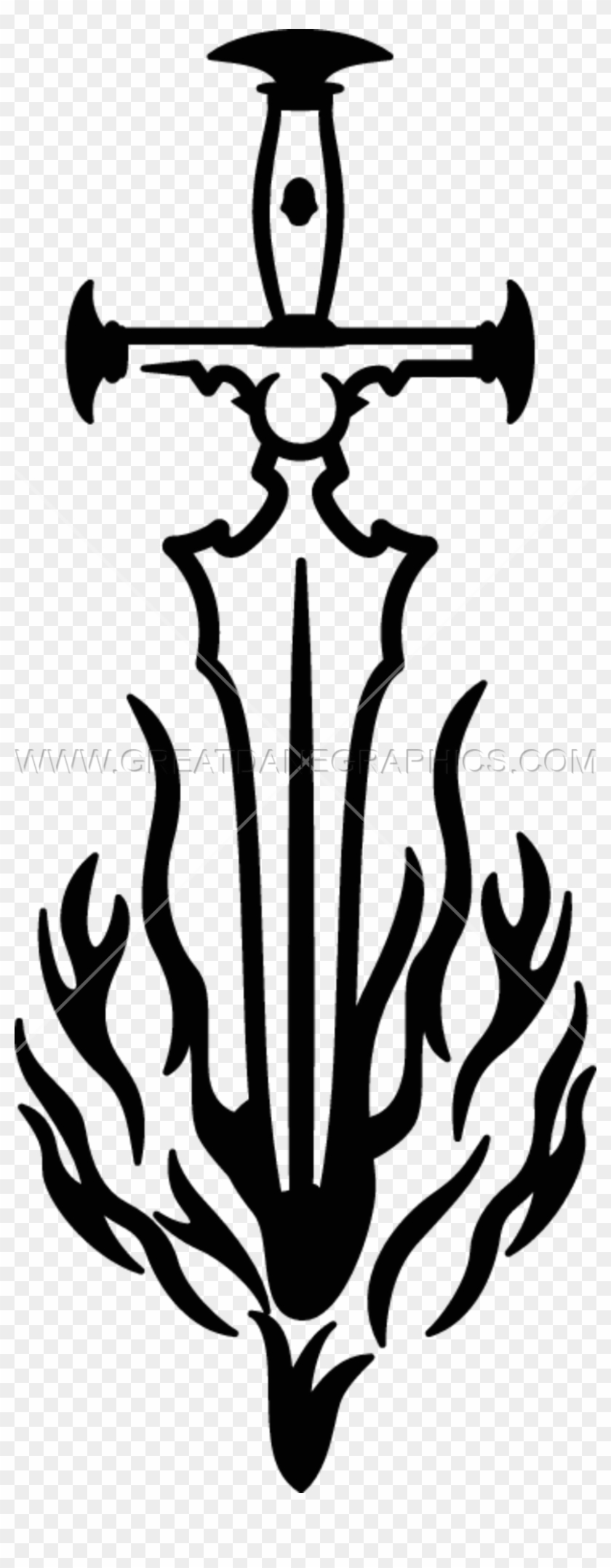 Fire Sword - Fire Sword Black And White #1351830