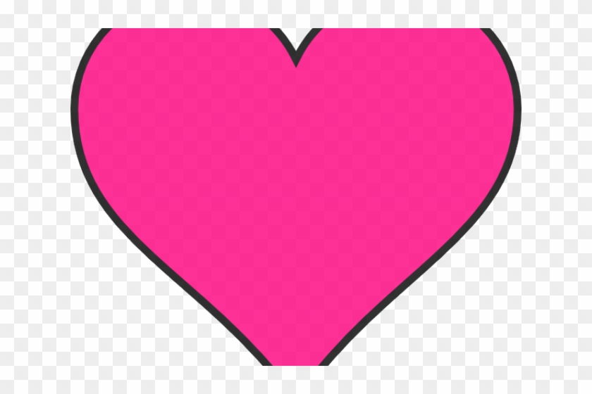 Heart Shaped Clipart Dark Pink - Hearts Vector Free Png #1352253