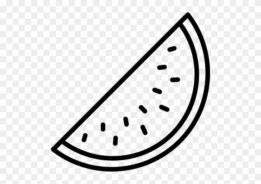 Watermelon Png File - Food Clip Art Black And White Watermelon #1353414