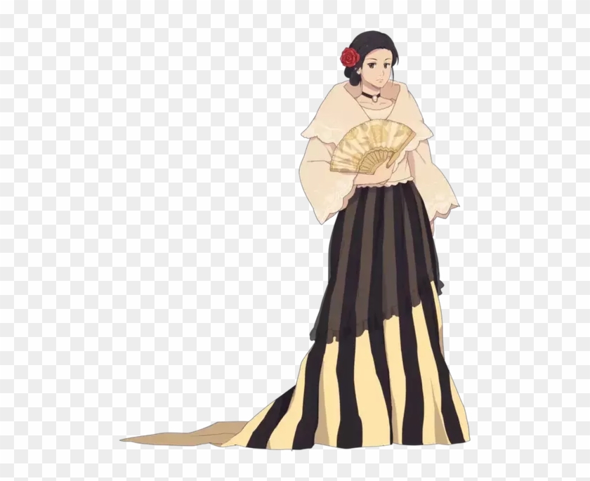 Filipino Costume Png Transparent - Maria Clara Noli Me Tangere Cartoon #1353641