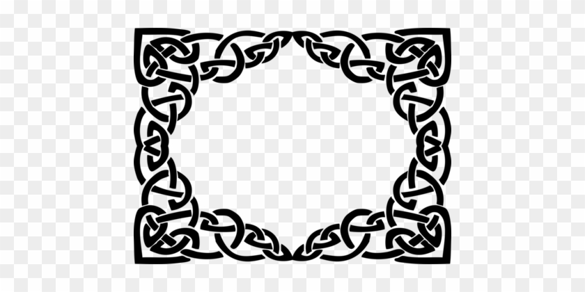 Borders And Frames Celtic Knot Celts Ornament Picture - Free Celtic Frame Vector #1353809