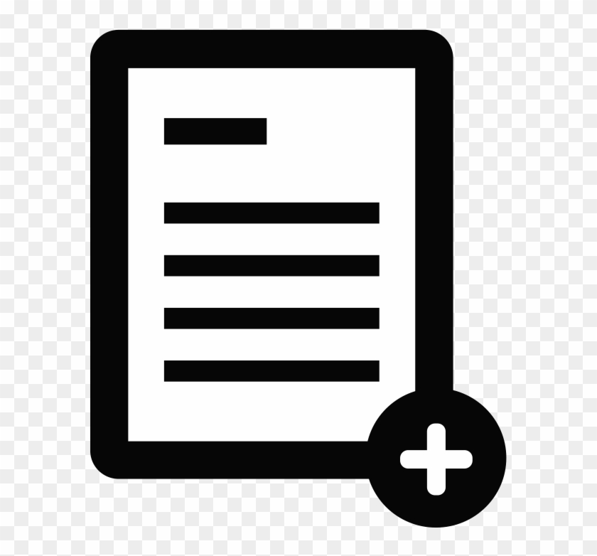 Add, Subjoin, Document, Instrument, File, Single, New, - Formatos Icon Png #1354101
