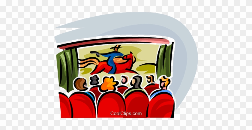Movie Theatre Royalty Free Vector Clip Art Illustration - Illustration #1354399