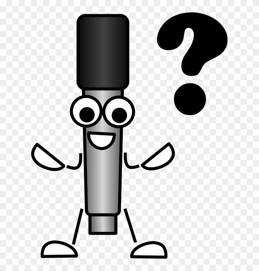 Mike The Mic Question - Microphone Drawing #1354726