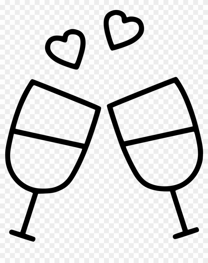 Wedding Toast Icon Clipart Toast Clip Art - Wedding Toast Vector #1354927