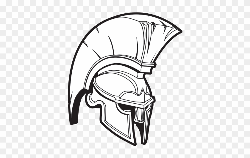 Printed Vinyl Spartan Roman Helmet Stickers Factory - Roman Helmet Line Drawing #1355324
