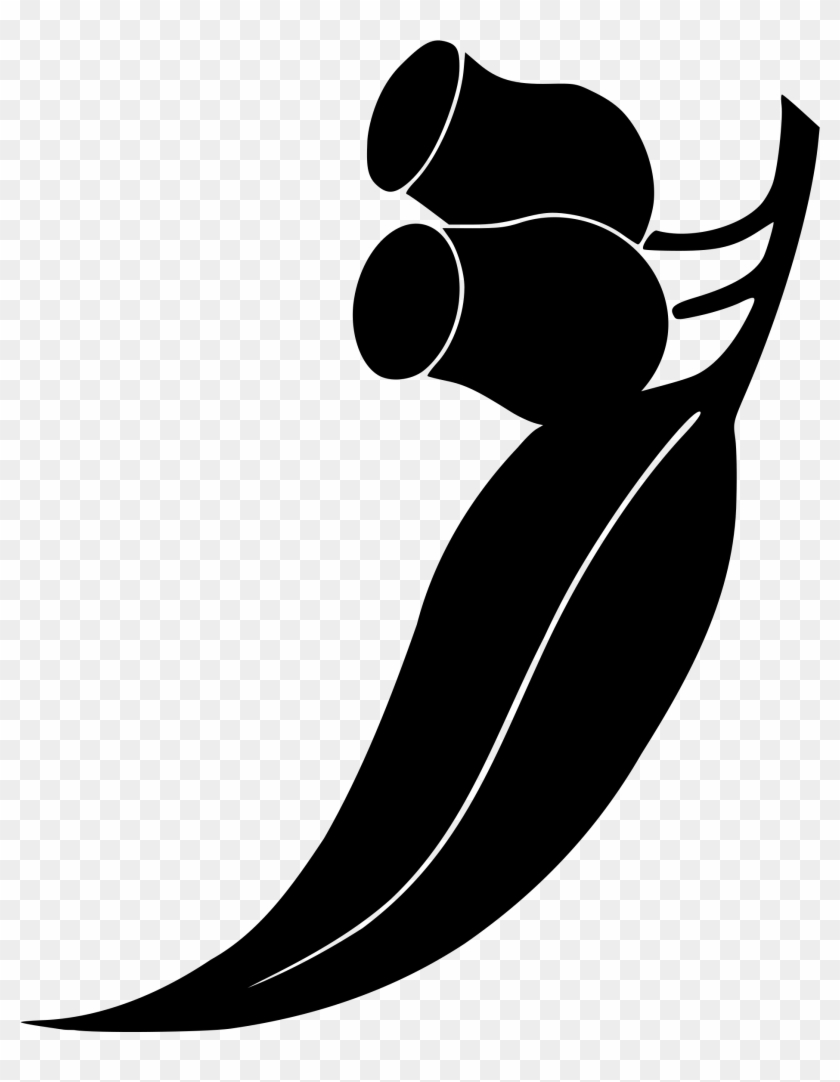 Banner Library Library Gum Clipart Black And White - Gum Leaf Clip Art #1355378