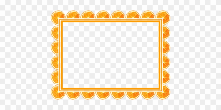 Orange Picture Frames Film Frame Encapsulated Postscript - Orange Frame Clipart #1356386