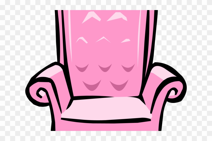 Furniture Clipart Pink Chair - Trono Princesa Png #1356492