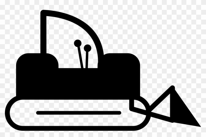 Bulldozer Svg Black And White - Bulldozer Svg Black And White #1356702