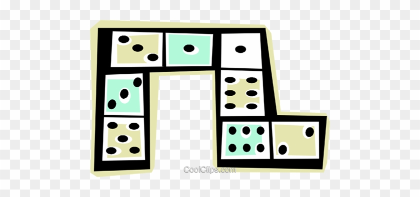 Dominos Royalty Free Vector Clip Art Illustration - Clip Art #1356863