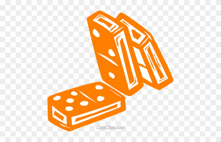 Dominos Royalty Free Vector Clip Art Illustration - Dominos Clip Art #1356872