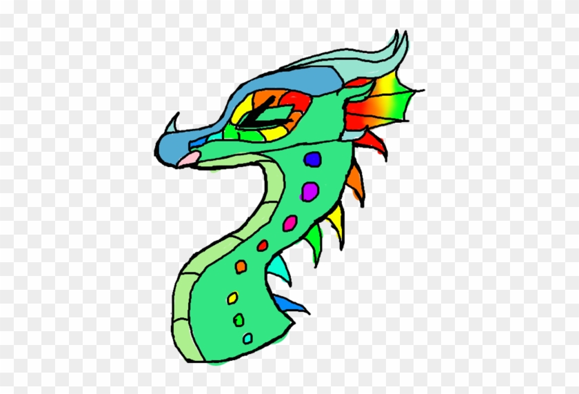 Rainbowstreak Nightwing Rainwing Wings Of Fire Fanon - Clip Art #1357063