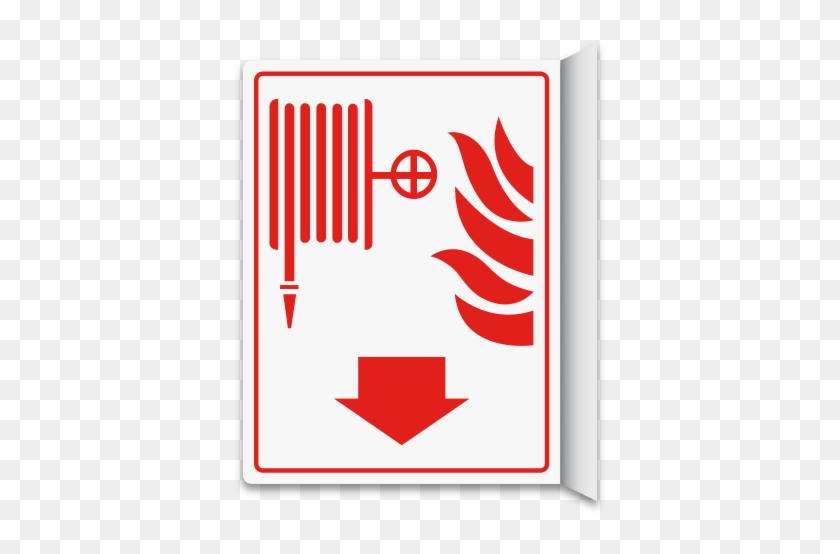 Fire Hose 2-way Sign - Do Not Use Elevator In Case Of Fire #1357088