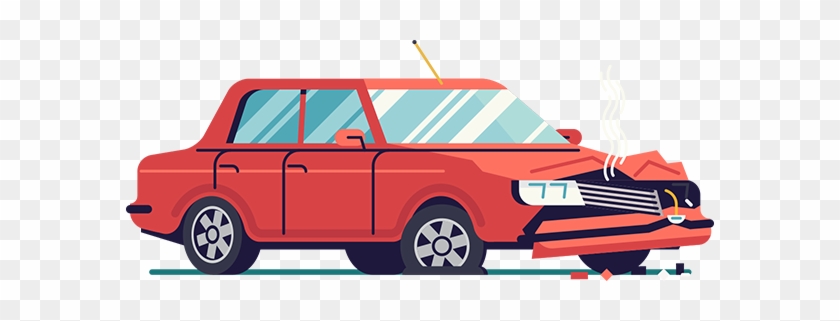 Free Download Car Crash Flat Design Clipart Car Traffic - Drinking And Driving Crashes Cartoons #1357833