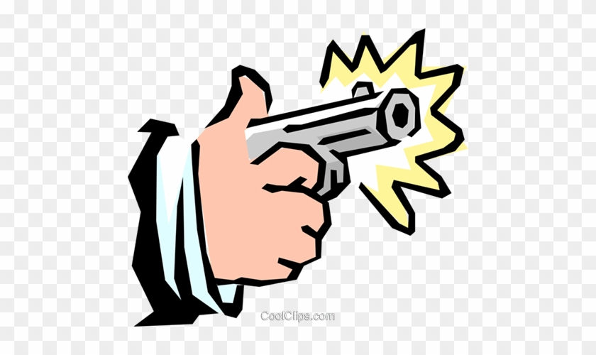 Handguns Royalty Free Vector Clip Art Illustration - Handguns Royalty Free Vector Clip Art Illustration #1357870