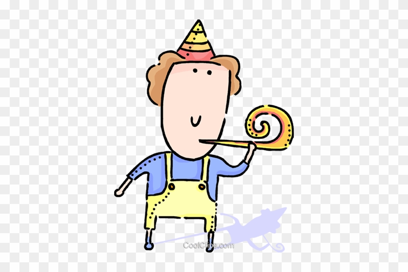 Boy And A Noise Maker Royalty Free Vector Clip Art - Boy And A Noise Maker Royalty Free Vector Clip Art #1357949