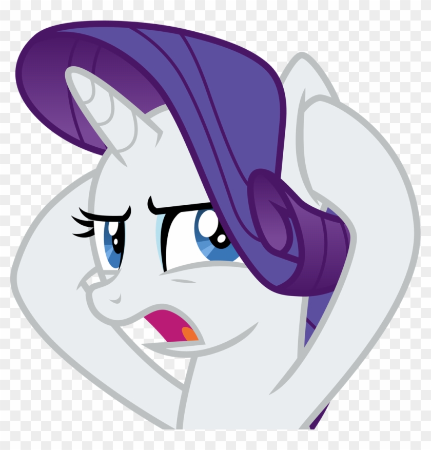 Rarity Covering Her Ears By Cloudyglow Rarity Covering - Cartoon #1357957