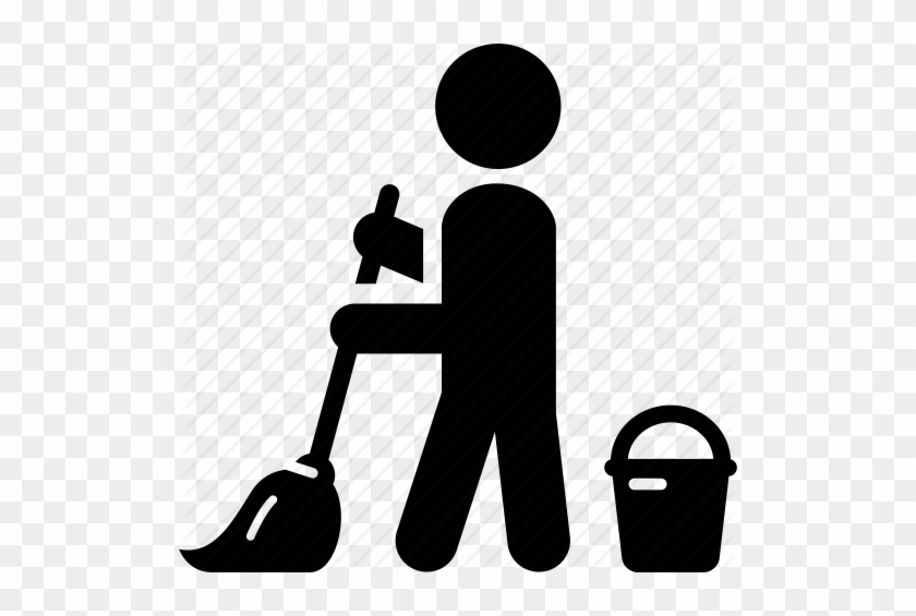 Cleaning Icon Clipart Cleaning Cleaner Janitor - Floor Cleaning Icon #1358002