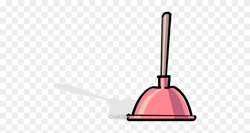 Toilet Plunger Royalty Free Vector Clip Art Illustration - Cartoon Plunger #1358018