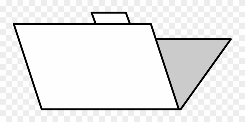Paper Triangle Line Art - Clip Art #1358254