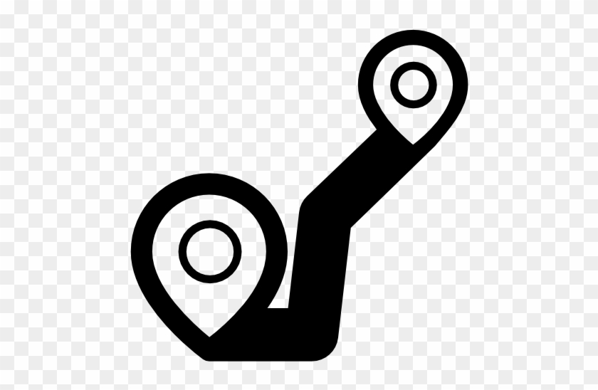 Download - Routes Icon White Png #1358437