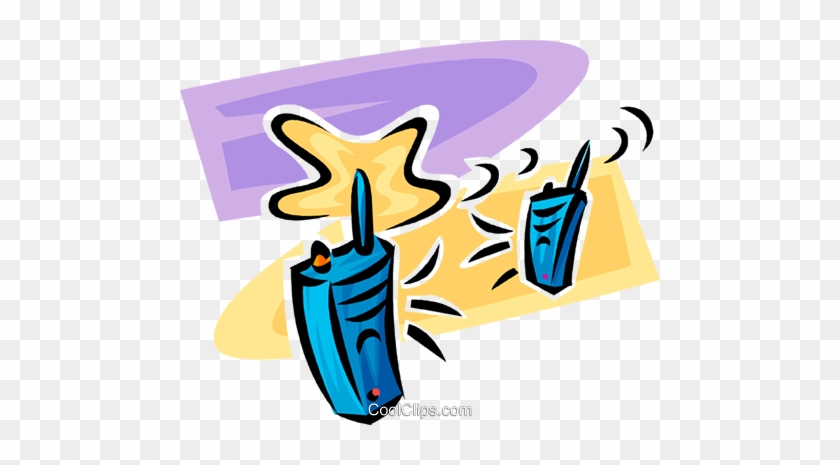 Walkie-talkies Royalty Free Vector Clip Art Illustration - Clip Art #1359120