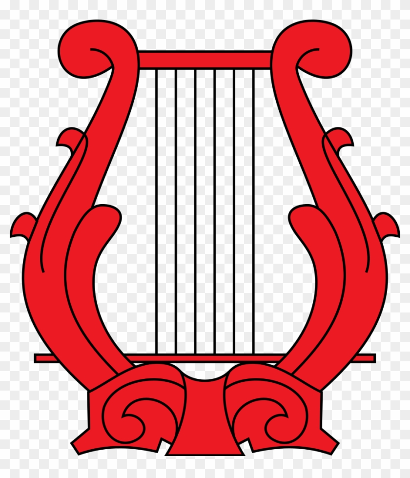 Harp Clipart Heraldic - Coat Of Arms Lyre #1359207
